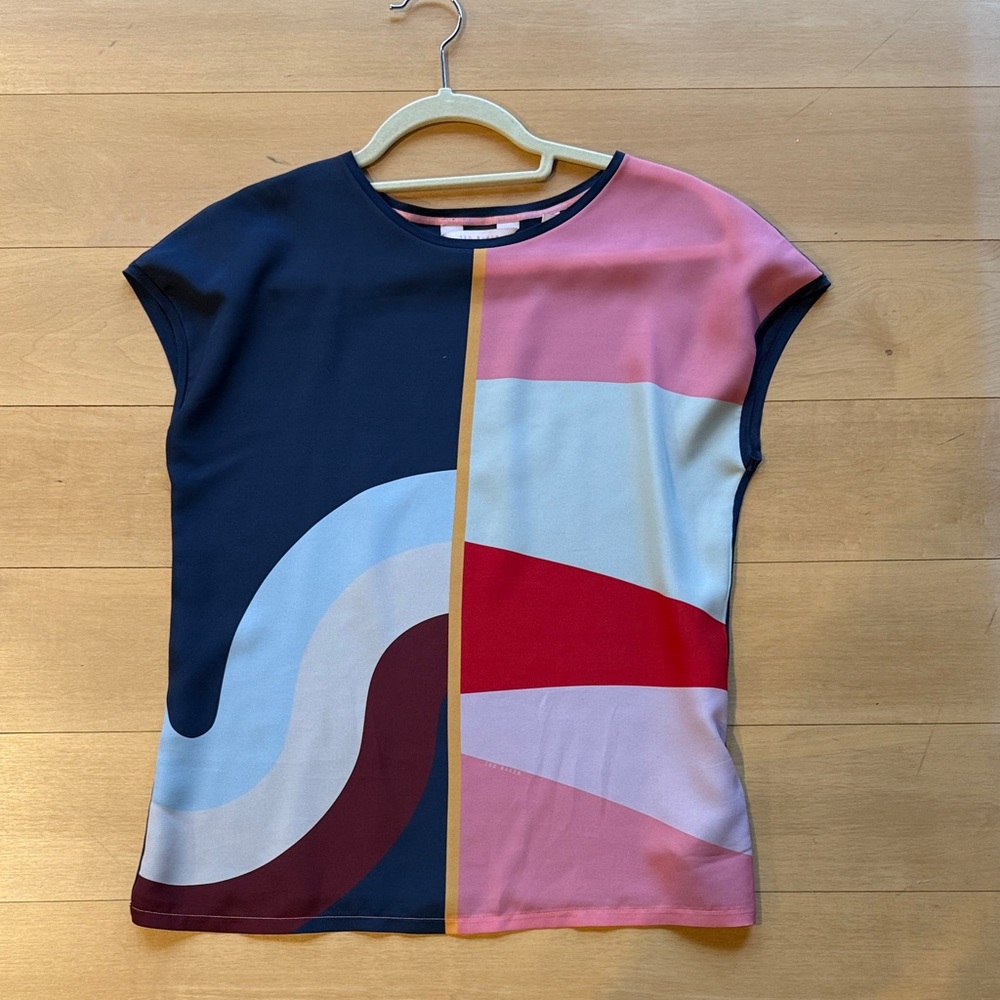 Ted Baker Multicolor Short Sleeve Top